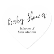 Minimalistische Baby shower Sticker