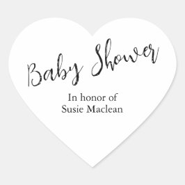 Minimalistische Baby shower Sticker