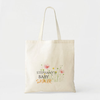 Minimalistische baby shower-tas tote bag