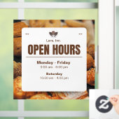 Minimalistische bakkerij openingstijden stickers & (Huis)