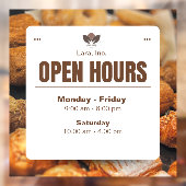 Minimalistische bakkerij openingstijden stickers & (Vel 2)