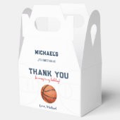 Minimalistische Basketbal Gable geschenkdoos Bedankdoosjes (Geopend)