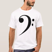 Minimalistische Baskleutel Muzieksymbool Muzikant