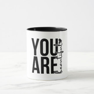 Minimalistische “Beautiful” typografie ontwerp – Z Mok