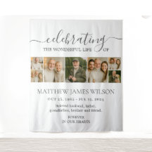 Minimalistische begrafenisviering Life Photo Colla