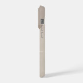 Minimalistische Beige Abstract iPhone Hoesje (Linkerkant)