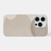 Minimalistische Beige Abstract iPhone Hoesje (Achterkant horizontaal)