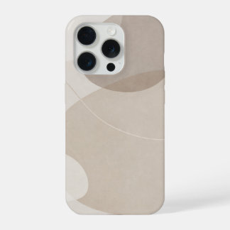 Minimalistische Beige Abstract iPhone 15 Pro Hoesje
