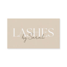 Minimalistische Beige & Bruine Wimper Tech