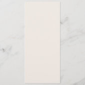 Minimalistische Beige Gouden Tak Blad Bruiloft Menu (Achterkant)