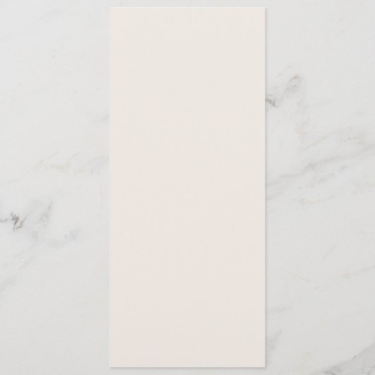 Minimalistische Beige Gouden Tak Blad Bruiloft Menu (Achterkant)