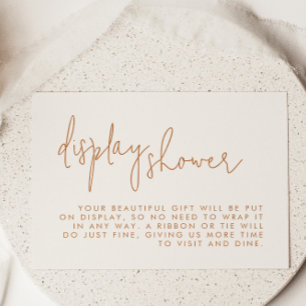 Minimalistische Beige Vrijgezellenfeest Display Do Informatiekaartje