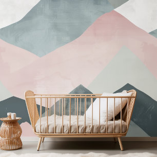 Minimalistische berg behang