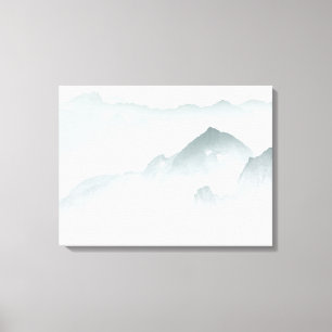 Minimalistische bergen canvas afdruk