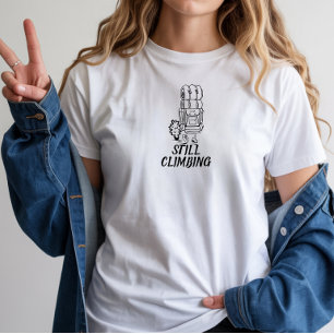 Minimalistische bergshirt met eenvoudig lijnontwer t-shirt