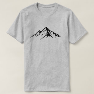 Minimalistische bergtop  t-shirt