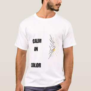Minimalistische bergzonneopgang Lijnkunst T-shirt