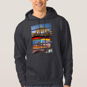 Minimalistische Berlino Duitsland Stadssilhouet Hoodie