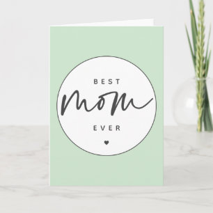 Minimalistische Beste Moeder Ooit elegante Script Kaart