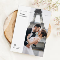Minimalistische Bestemming Simpele Trouwfoto