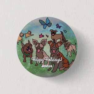 Minimalistische Besties voor altijd tijdens de Fee Ronde Button 3,2 Cm