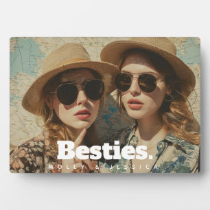 Minimalistische Besties Vriendschap Een foto & Nam Fotoplaat