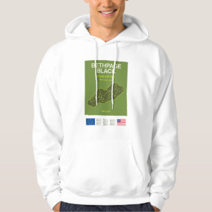 Minimalistische Bethpage Black Ryder Cup Lijn Prin Hoodie