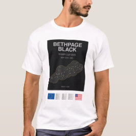 Minimalistische Bethpage Black Ryder Cup Lijn Prin T-shirt