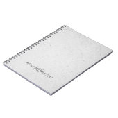 Minimalistische betonnen mannelijke initiaal naam notitieboek (Linkerzijde)