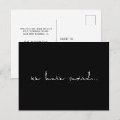 Minimalistische bewegende aankondiging briefkaart (Voorkant / Achterkant)
