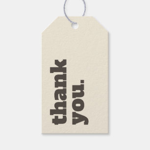 Minimalistische bewerkbare bedrijfsnaam Prijs Hang Cadeaulabel