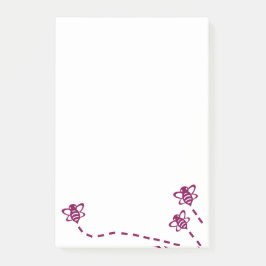 Minimalistische bijen sticky notes - dagelijks geb