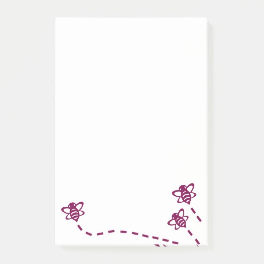 Minimalistische bijen sticky notes - dagelijks geb (Voorkant)