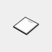 Minimalistische Black Two Borders Post-it® Notes (Schuin)