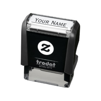 Minimalistische Black & White onderstreepte aangep Zelfinktende Stempel