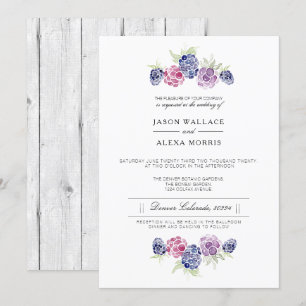 Minimalistische BlackBerry-Waterverf   Elegante br Kaart