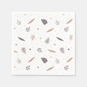 Minimalistische Bladeren Patroon Servetten