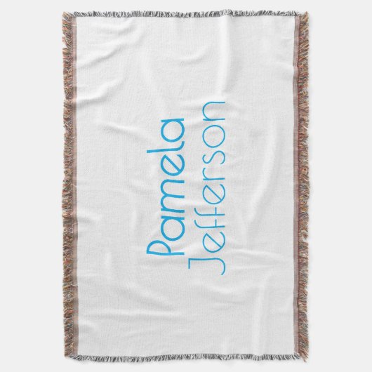 Minimalistische blauw en wit professionele moderne deken (Voorkant Verticaal)