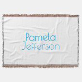 Minimalistische blauw en wit professionele moderne deken (Voorkant)