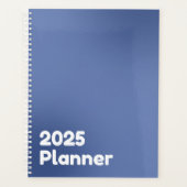 Minimalistische blauwe gradiënt 2025 planner (Voorkant)