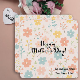 Minimalistische Bloem Boho Gepersonaliseerde Moede Kaart