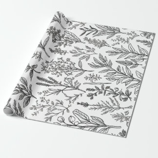 minimalistische bloem cadeaupapier