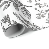 minimalistische bloem cadeaupapier (Rol Hoek)