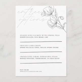 Minimalistische bloem - Menu