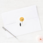 Minimalistische bloem sticker (Envelop)