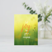 Minimalistische bloemen / / Laat vreugde je kompas Briefkaart (Staand voorkant)