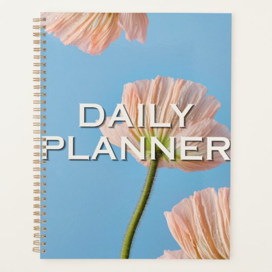 Minimalistische bloemendagplanner planner (Voorkant)