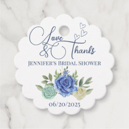 Minimalistische bloemenliefde en bedankt bruids bedankjes labels