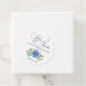 Minimalistische bloemenliefde en bedankt bruids bedankjes labels (In situ)