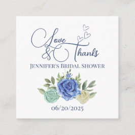 Minimalistische bloemenliefde en bedankt bruids informatiekaartje